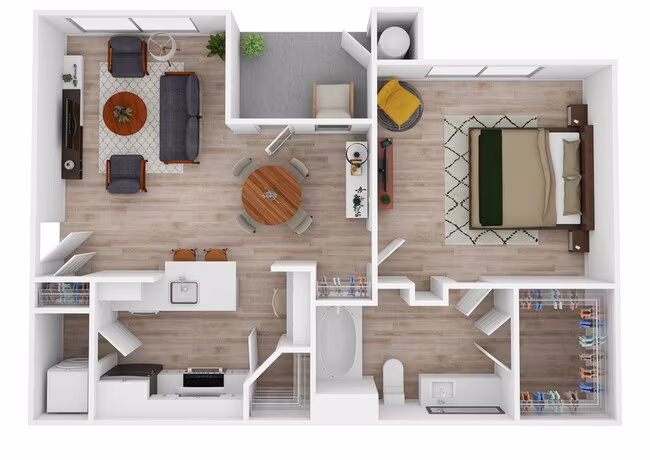1 Bed • 1 Bath 12108 floor plan