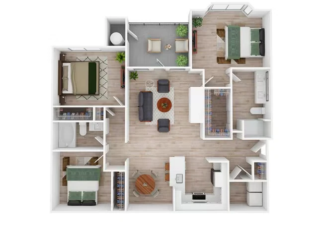 Unit 02107 11207 floor plan