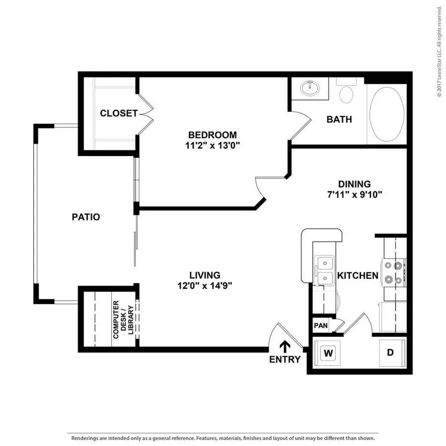 A1 2-238 floor plan