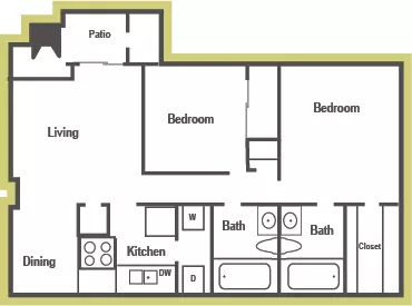 Unit 00516 00515 floor plan