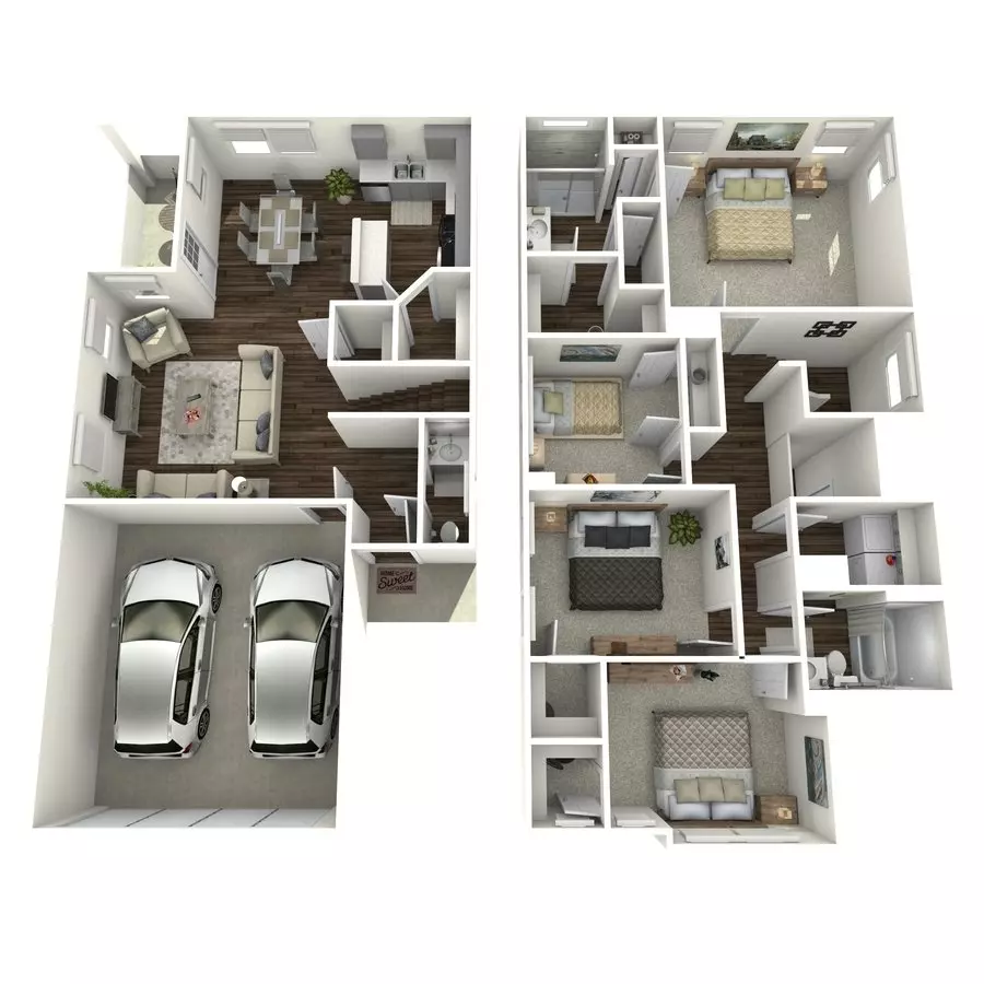 4 Beds • 2 Bath 204STO floor plan