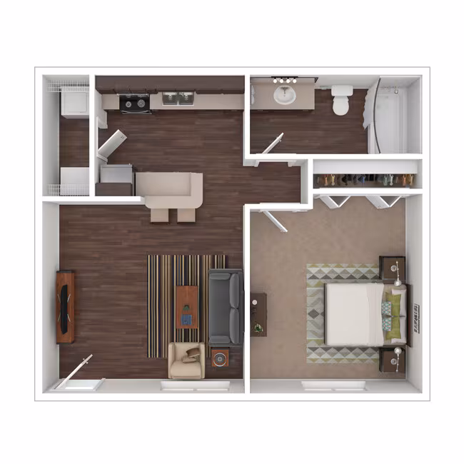 1B 2316 floor plan