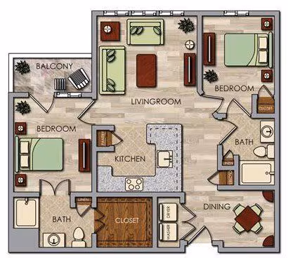 B2 213 floor plan