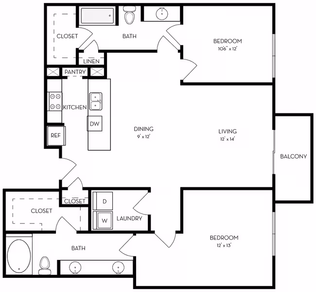 Unit 406 406 floor plan