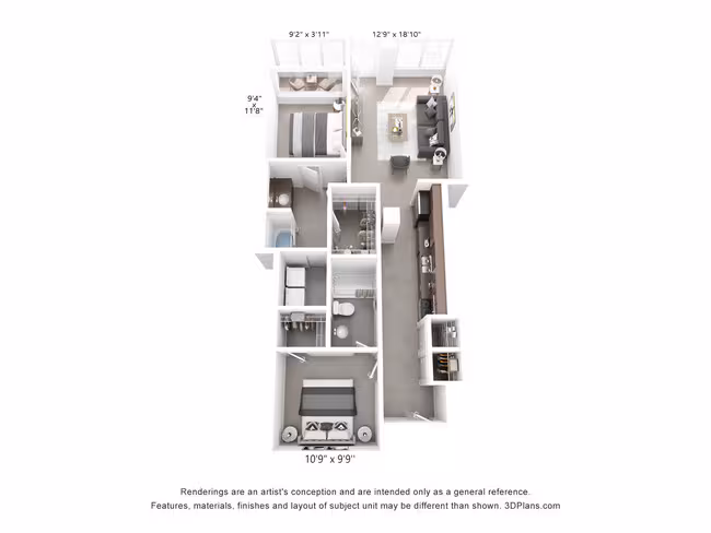 Unit 3009 3009 floor plan