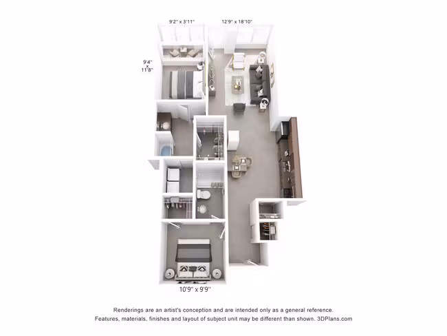 Unit 1009 1009 floor plan