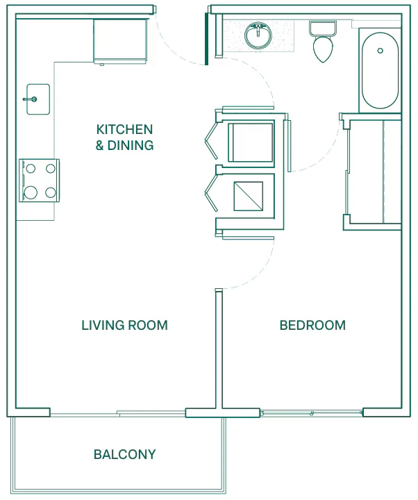 Unit D113 D113 floor plan