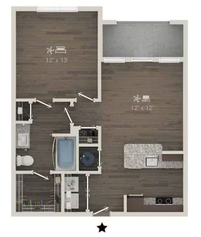 A1 13105 floor plan