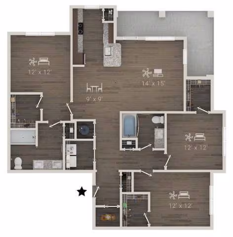 Unit 12300 12300 floor plan