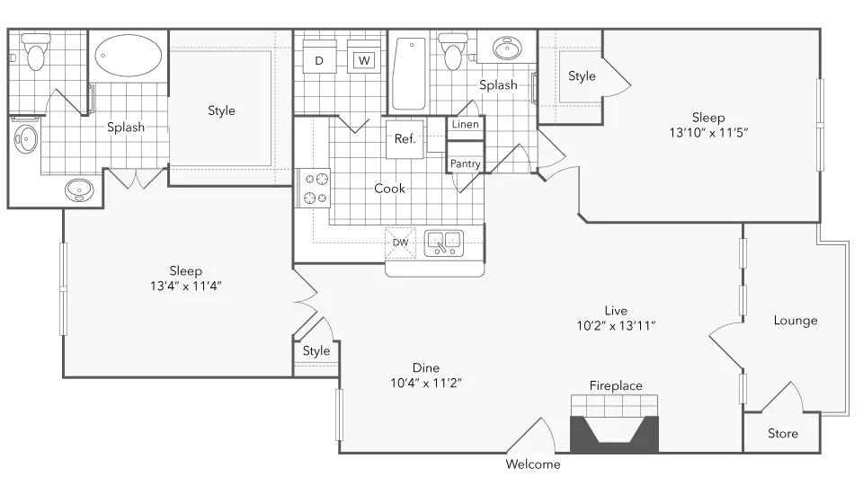 Unit 436 436 floor plan