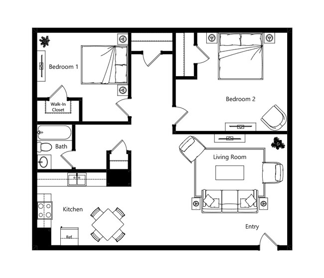 B1R 1 floor plan