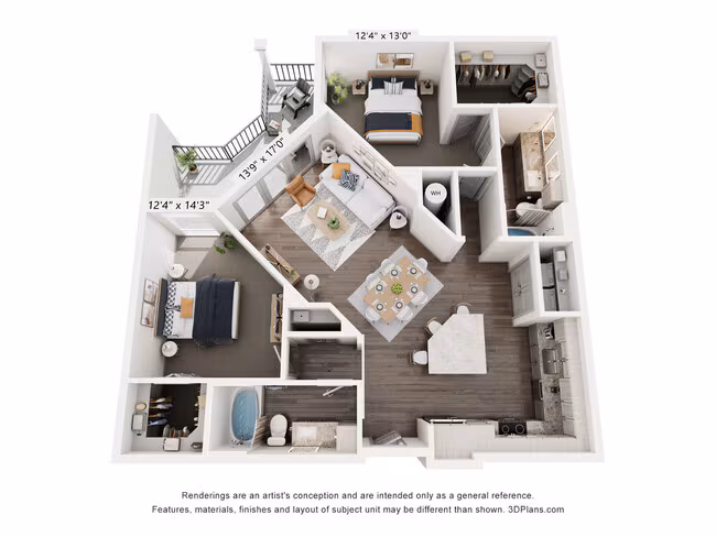Unit 3172 4172 floor plan