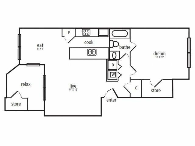 Unit 412 412 floor plan