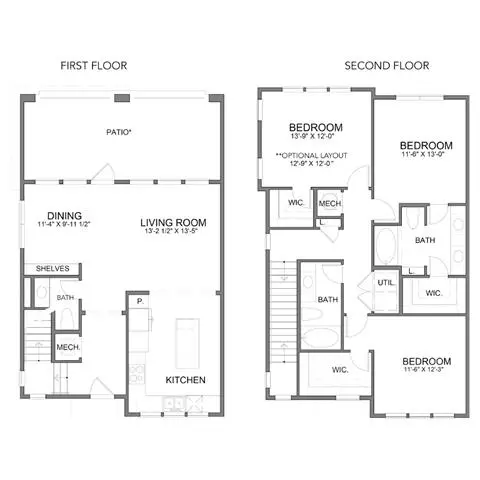 Unit - - floor plan