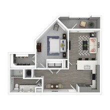 1 Bed • 1 Bath 1313 floor plan