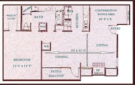 Unit E-121 E-121 floor plan