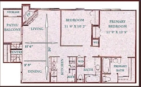 Unit J-148 J-148 floor plan