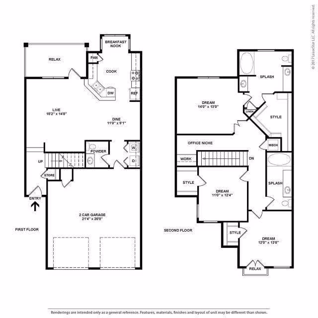 THC1 8-8104 floor plan