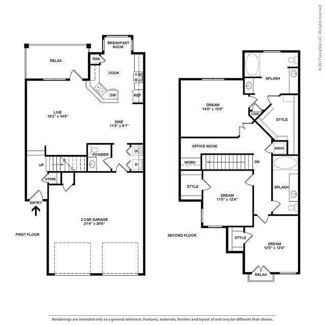THC1 8-8104 floor plan