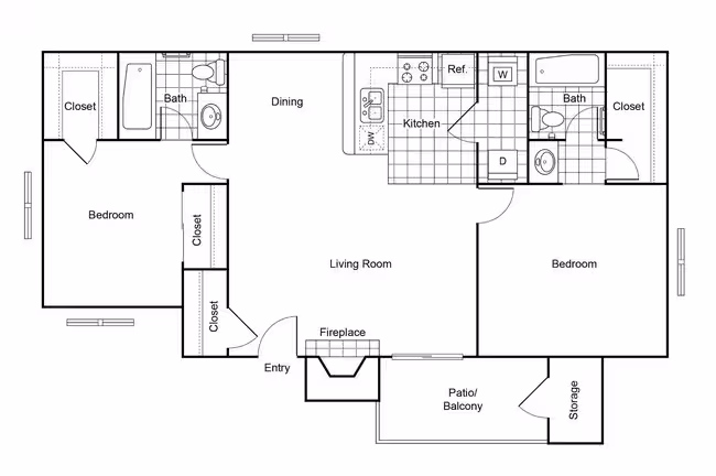 Unit 0403 0411 floor plan