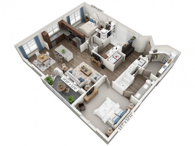 Unit 400 400 floor plan