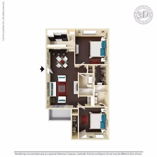 Unit 2255 2139 floor plan
