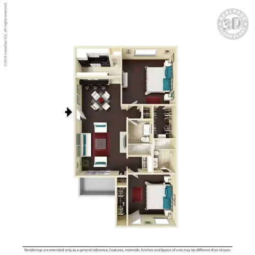 Unit 2255 2139 floor plan