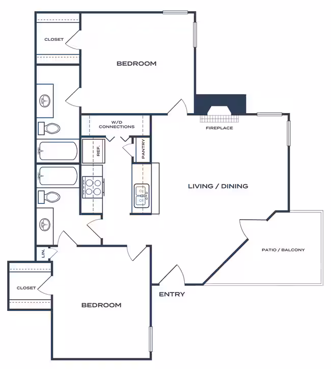 Unit 408 421 floor plan