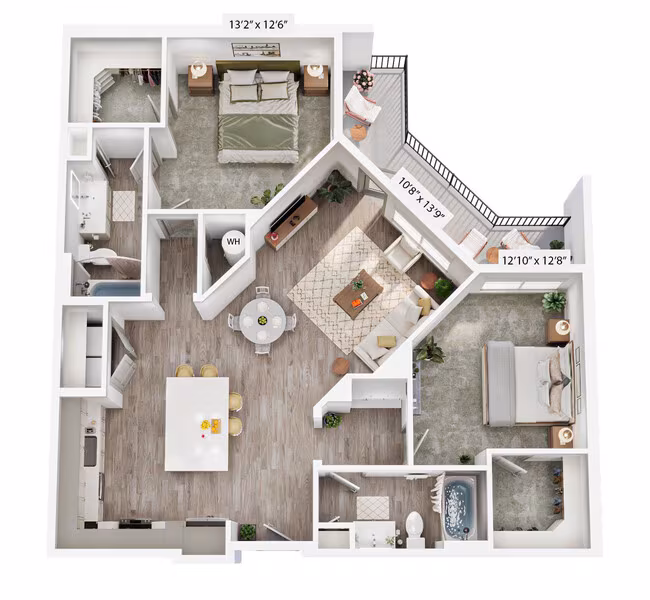 Unit 1052 1052 floor plan