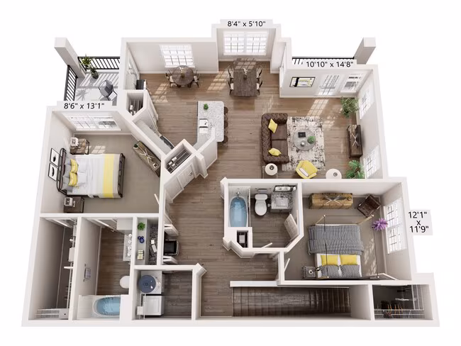 Unit 12212 12212 floor plan