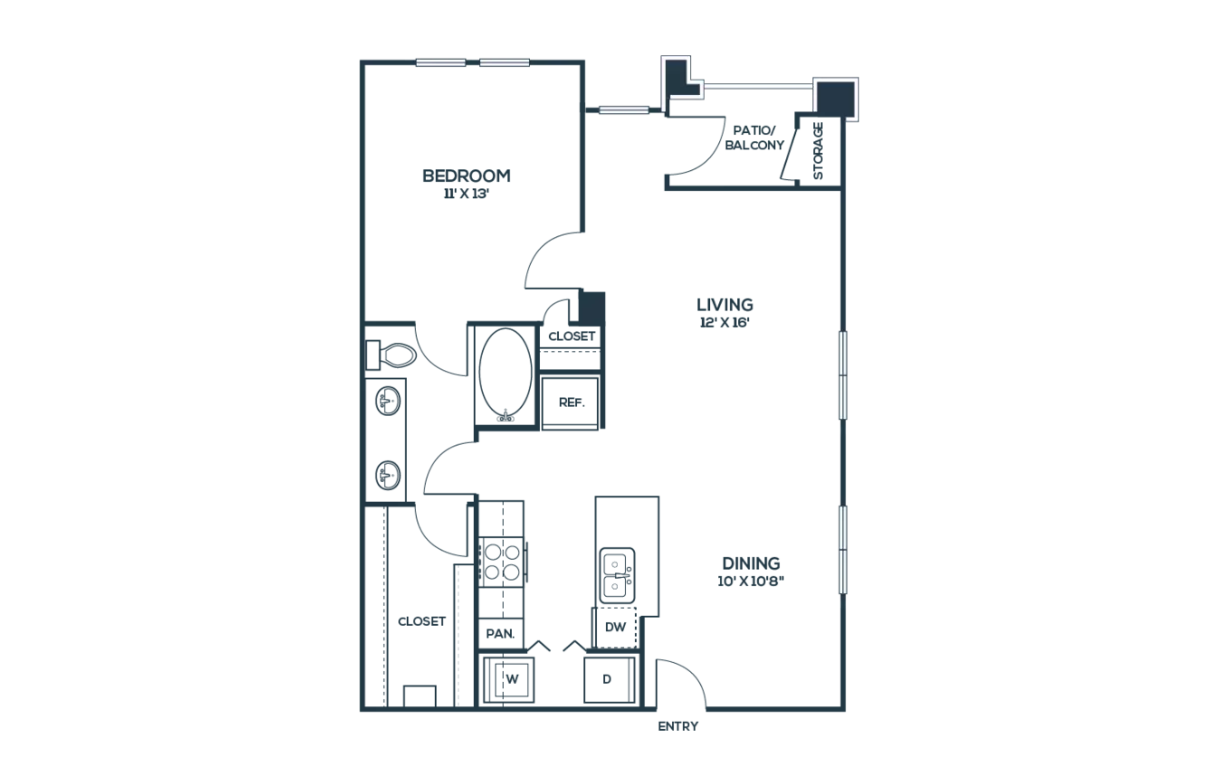 Unit D425 D425 floor plan