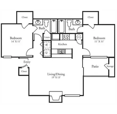 Unit 1016 813 floor plan