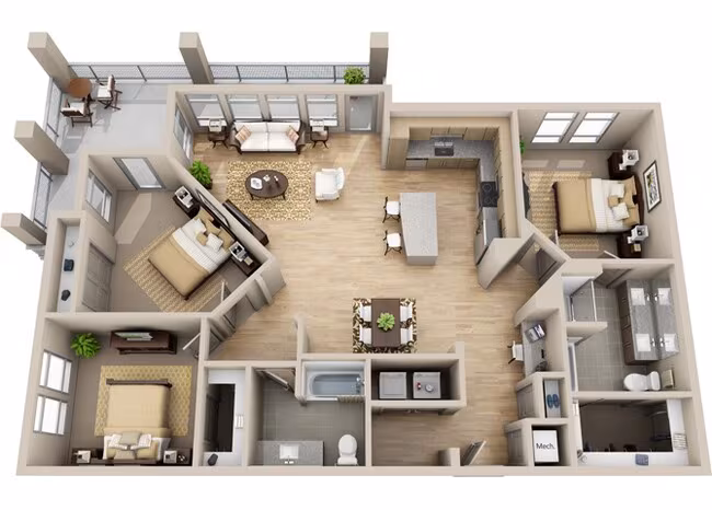Unit 2101 2101 floor plan