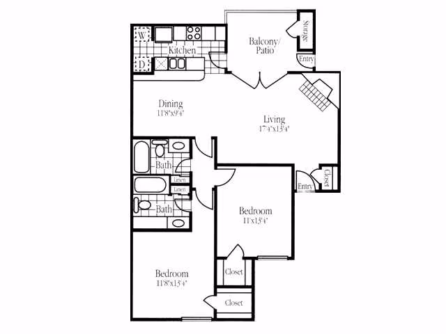 Unit 1048 2052 floor plan