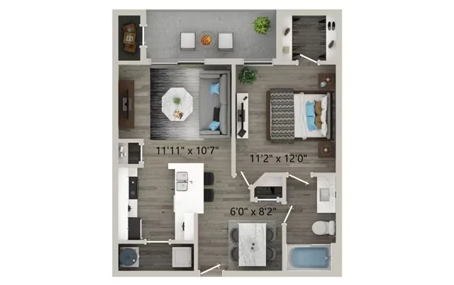 A1 6-6102 floor plan