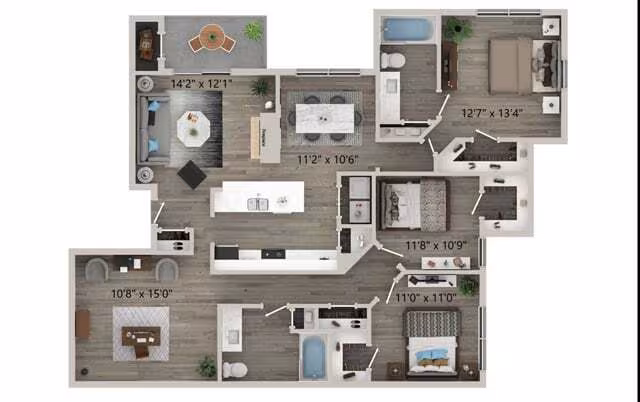 D1 9-9301 floor plan