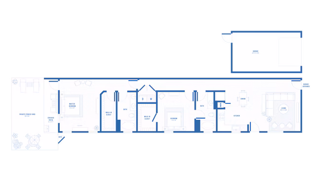 Unit 917-917A 907-907B floor plan