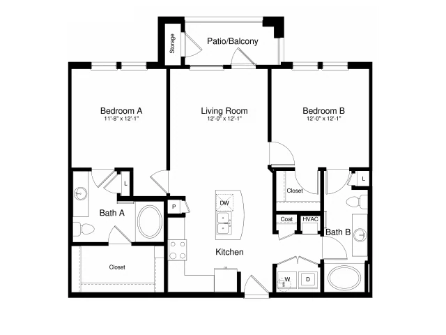 B1 616 floor plan