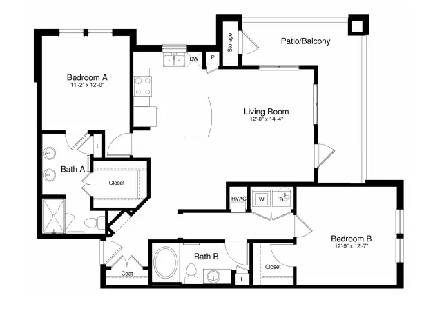 Unit 312 120 floor plan