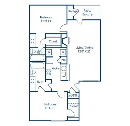 Unit 429 428 floor plan