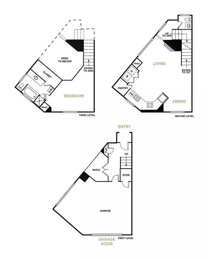 1 Bed • 1 Bath 4791 floor plan