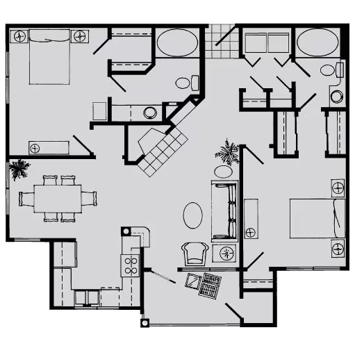 Unit 1410 1410 floor plan