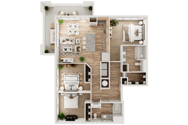3 Beds • 2 Bath 2417 floor plan
