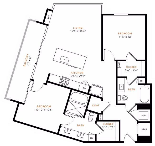 Unit 1114 0914 floor plan