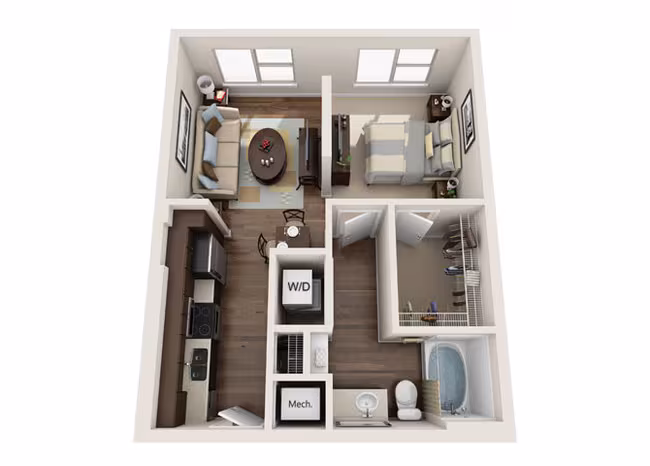 Studio • 1 Bath 432 floor plan