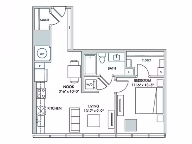 Unit 1-3809 1-2909 floor plan