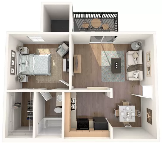 A1 3-3107 floor plan