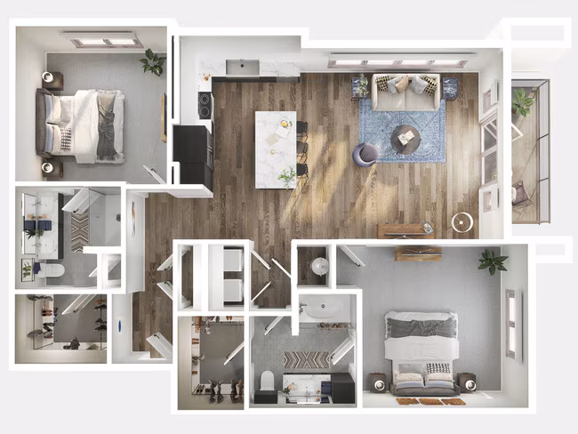 Unit 1047 5001 floor plan