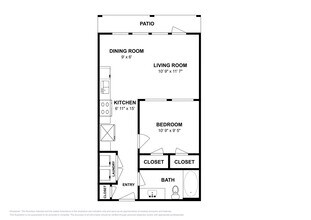 Studio 2-2104 floor plan