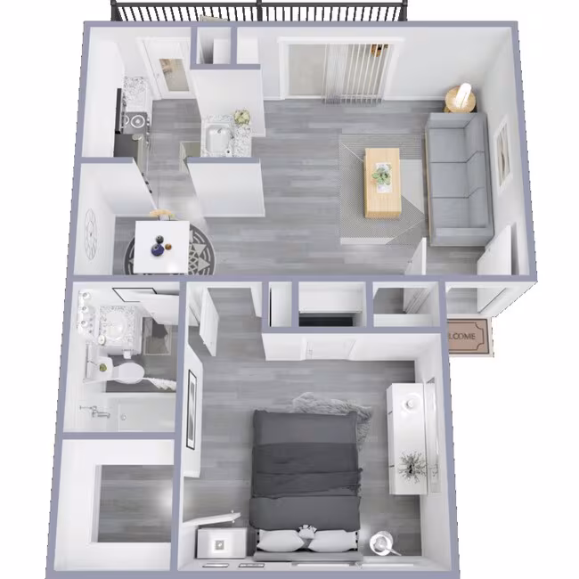 1 Bed • 1 Bath 343 floor plan